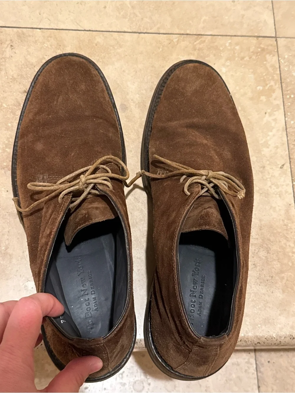 To Boot New York Adam Derrick Brown Suede Chukka Desert Boots Men's Size 12